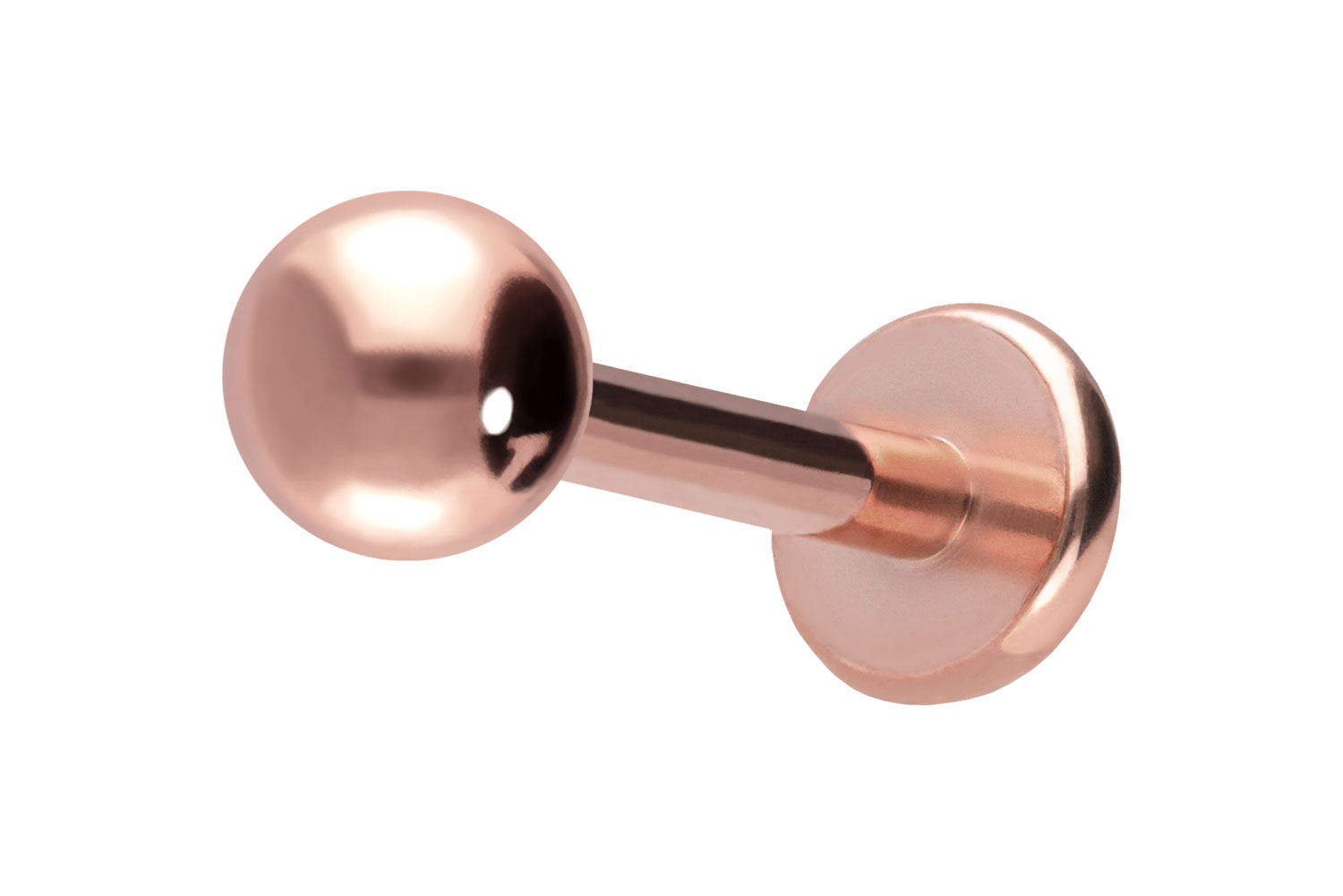 Titan Labret Piercing mit Innengewinde